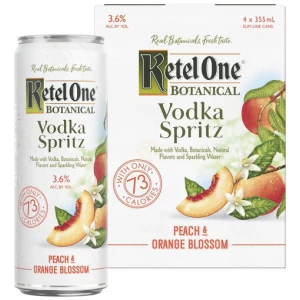 Ketel One Botanical Vodka Spritz Peach & Orange Blossom 355ml